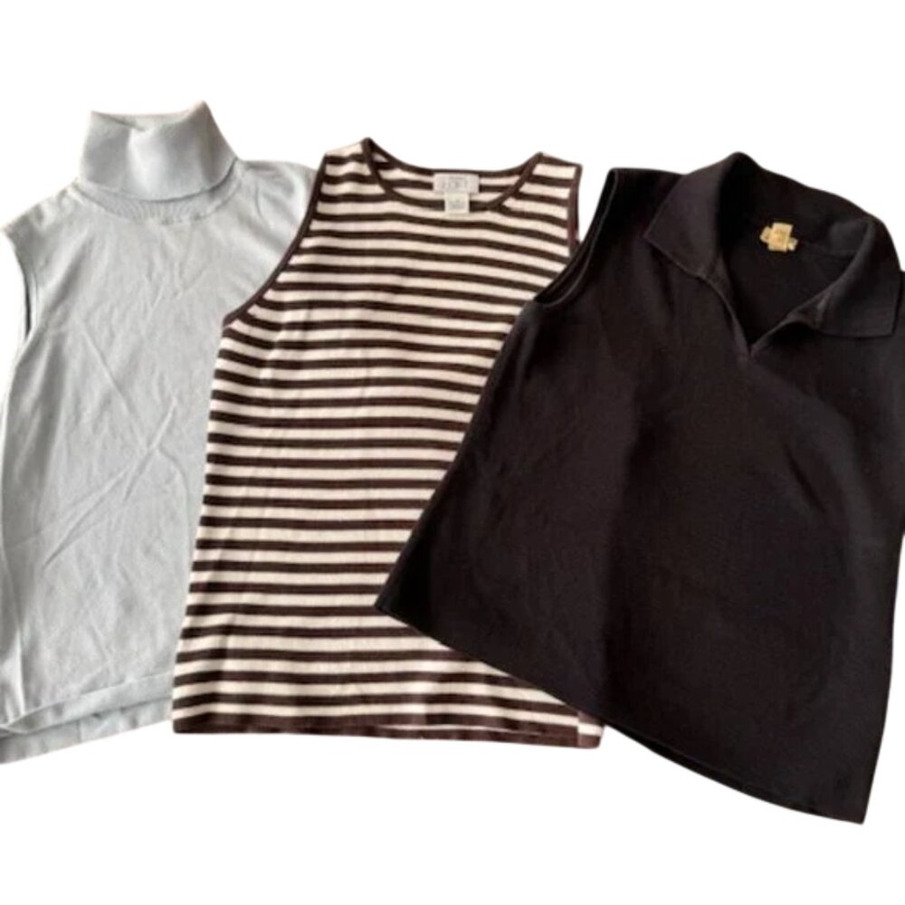 Sleeveless knit tops - bundle